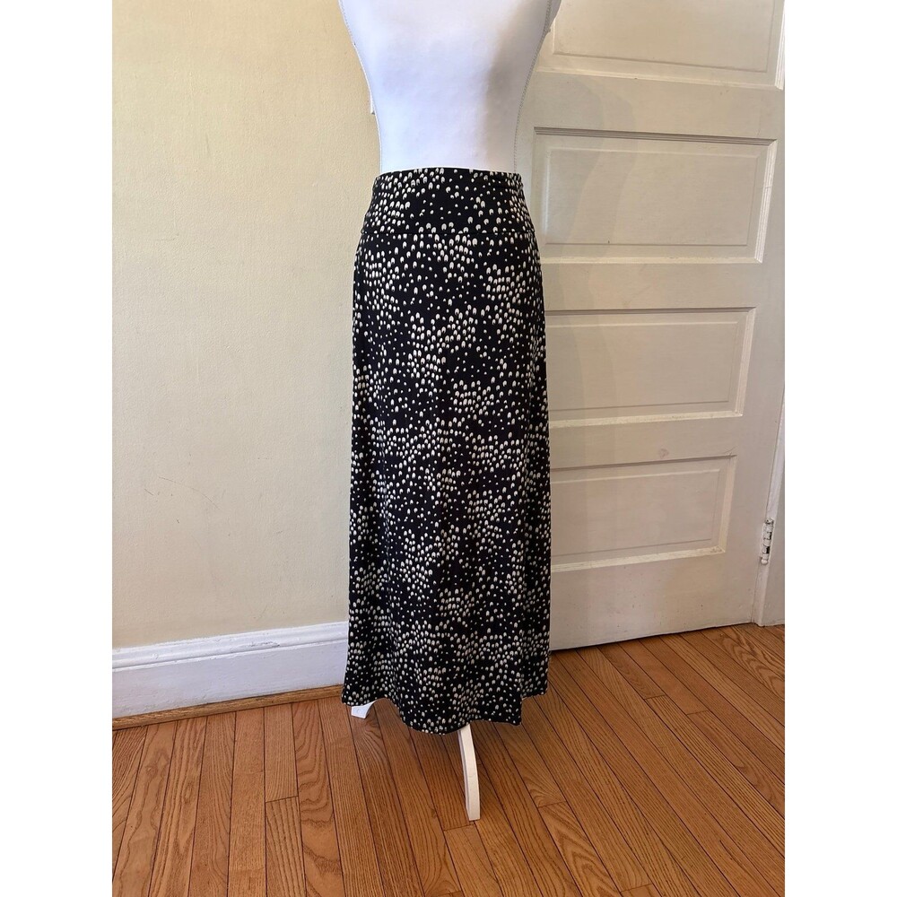 Women's maxi skirt black cream whimsical cottage core tube dress convertible